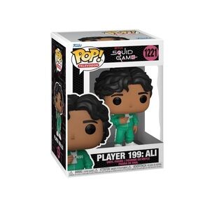 Funko Pop Squid Game Player 199 Ali Teal and Black Figure